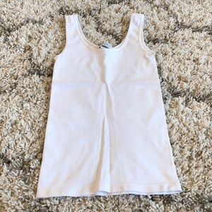 Bebe white basic tank